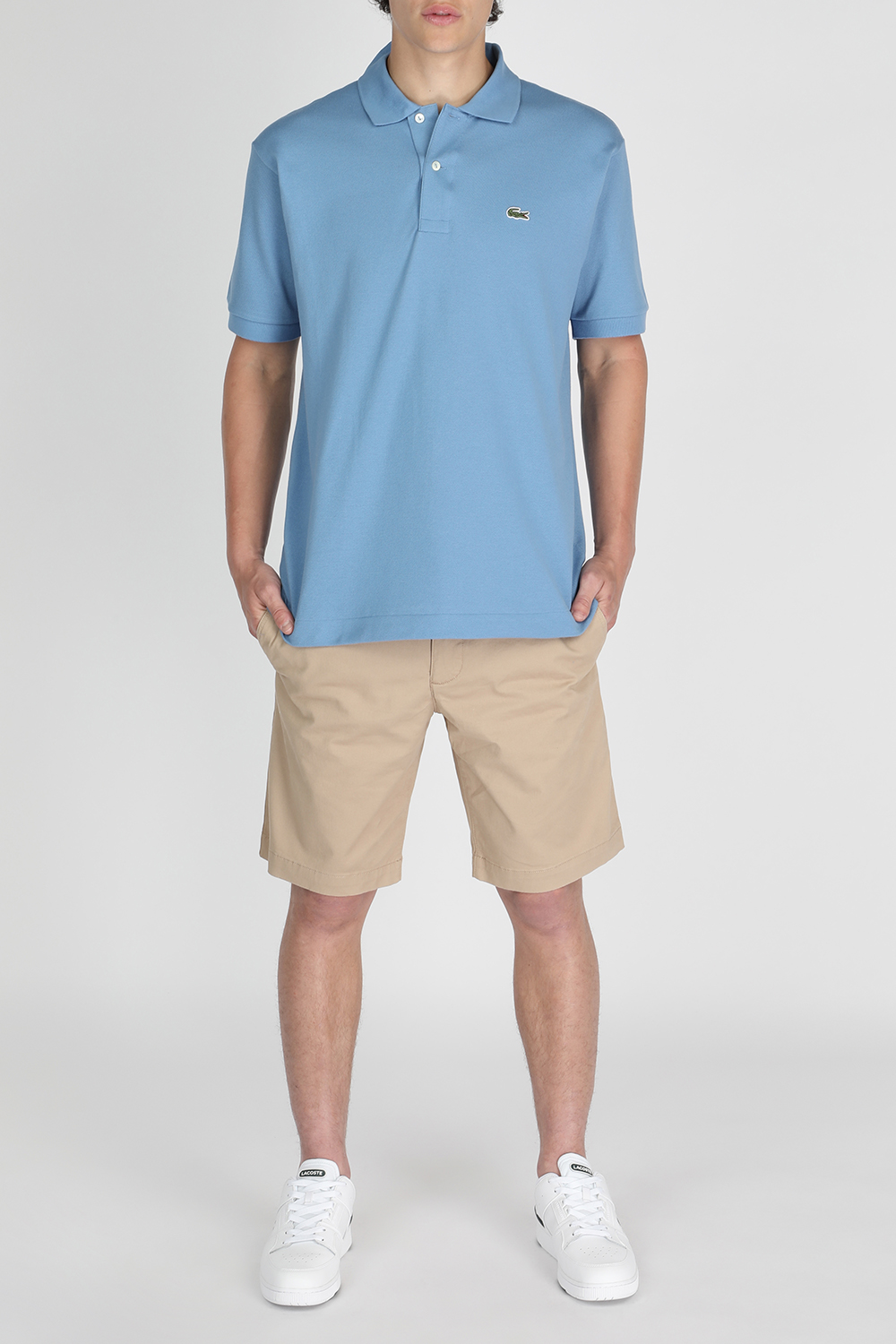חולצת פולו בגוון כחול LACOSTE
